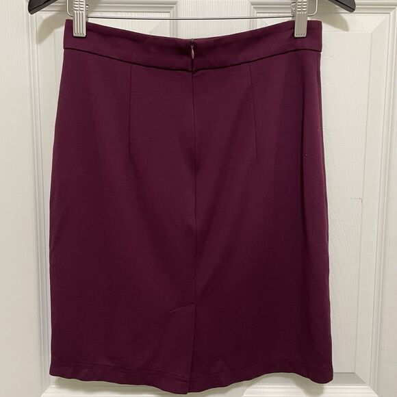Mary Crafts‎ Burgundy Pencil Skirt Medium - Picture 2 of 9